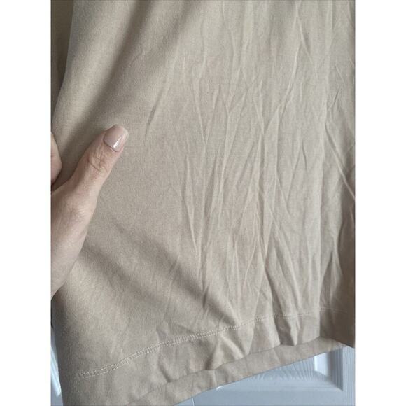 Collusion Men's Tan High Neck Graphic Tee Diamond Print Grunge Medium Streetwear - Picture 7 of 10